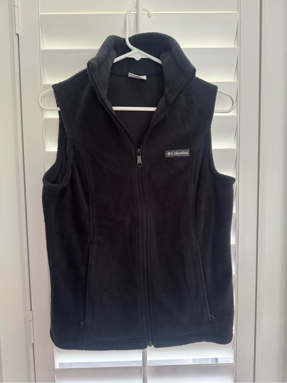 Columbia Black Fleece Zip Vest